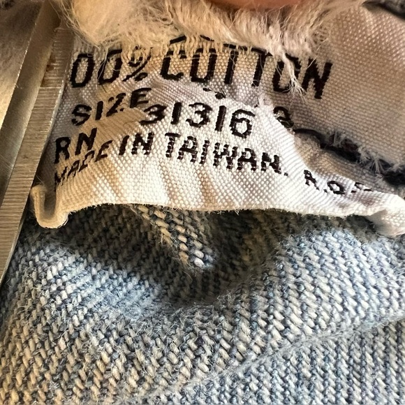 VINTAGE 1970s Denim Jean De Paree High Rise Jeans Straight Vtg 70s Size 7 / 8 - Picture 8 of 11